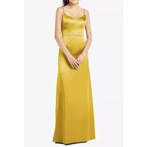 Thread‎ Bridesmaid Size 2 Slim Spaghetti Strap V back Trumpet Gown Formal Dress